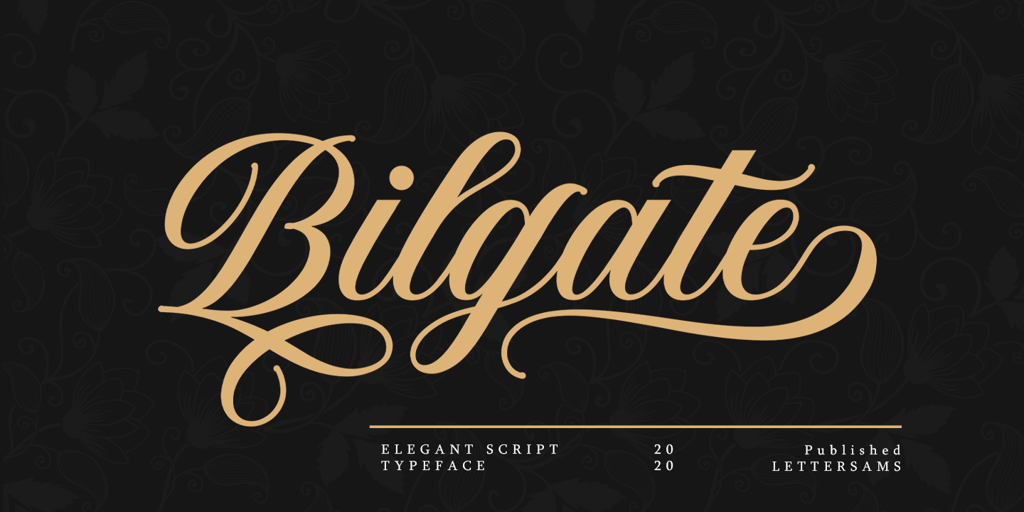 Bilgate Script Font
